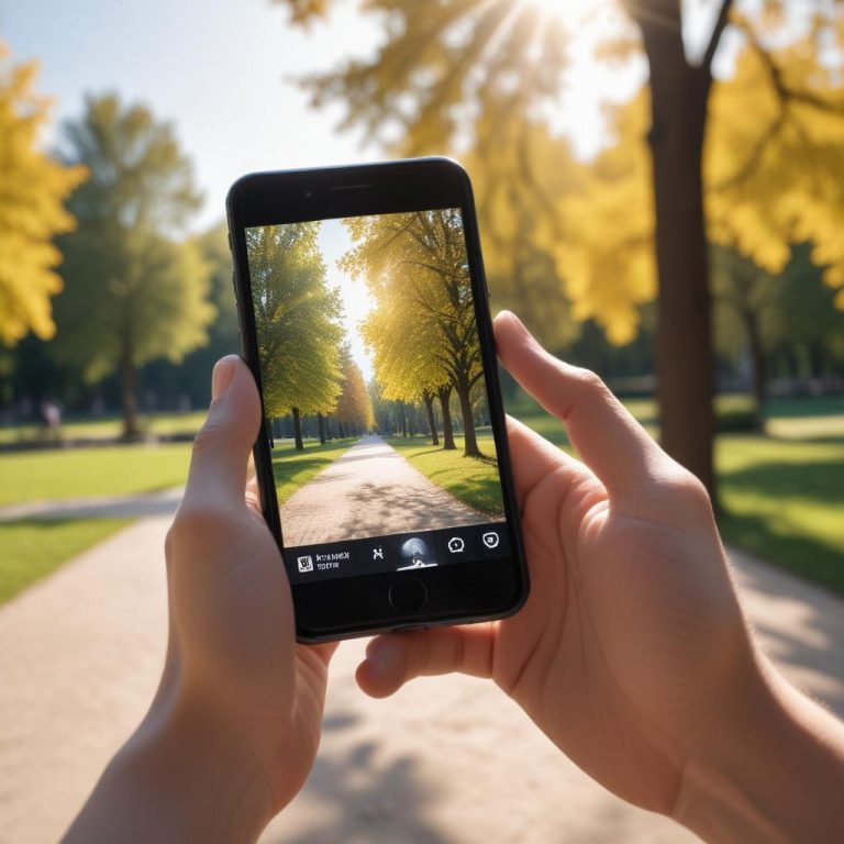 Using mobile apps to quickly fix bright photos taken on a smartphone.